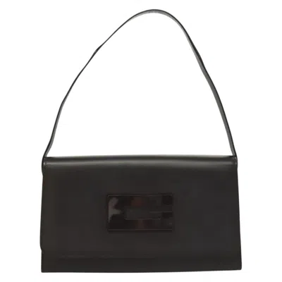 Pre-owned Gucci Square G Brown Leather Shoulder Bag ()