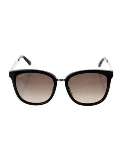 Pre-owned Gucci Square Gradient Sunglasses In Black