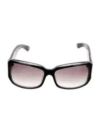 Pre-owned Gucci Square Gradient Sunglasses In Black