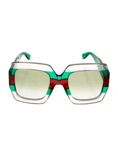 Pre-owned Gucci Square Gradient Sunglasses In Multi
