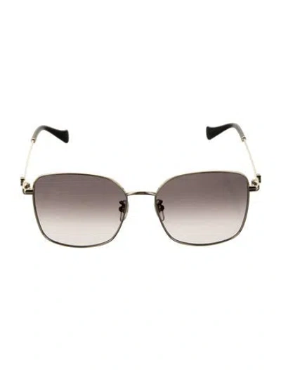 Pre-owned Gucci Square Gradient Sunglasses W/ Tags In Black
