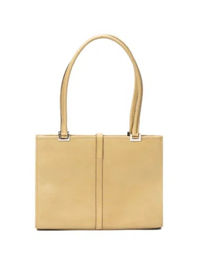 Pre-owned Gucci Square Jackie Tote Bag In Neutral