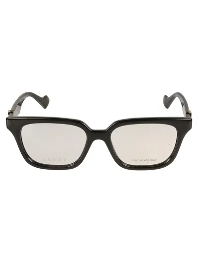 Gucci Square Logo Lens Frame In Black
