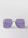 Gucci Square Metal Frame Sunglasses In Purple