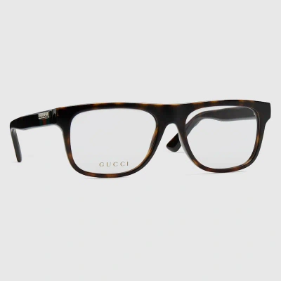 Gucci Square Optical Frame In Brown
