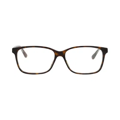 Pre-owned Gucci Square Optical Glasses 'havana/crystal/transparent' | Brown | Men's Size Onesize