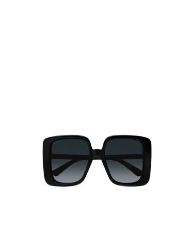 Gucci Square Oversize-frame Sunglasses In Black