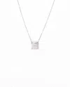 Gucci Square Plate Silver Necklace