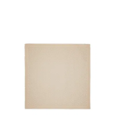 Gucci Gg Silk Carré Scarf In Ivory