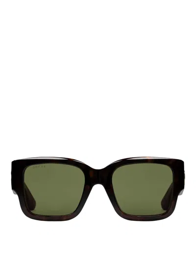 Gucci Square Sunglasses In Black