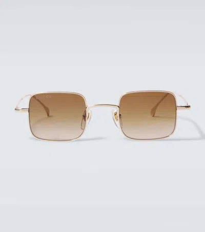 Gucci Square Sunglasses In Brown