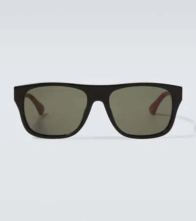 Gucci Square Sunglasses In Black