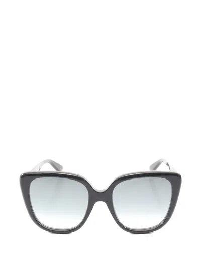 Pre-owned Gucci Square Sunglasses In Black
