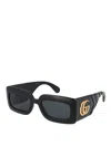 Gucci Square Sunglasses In Black