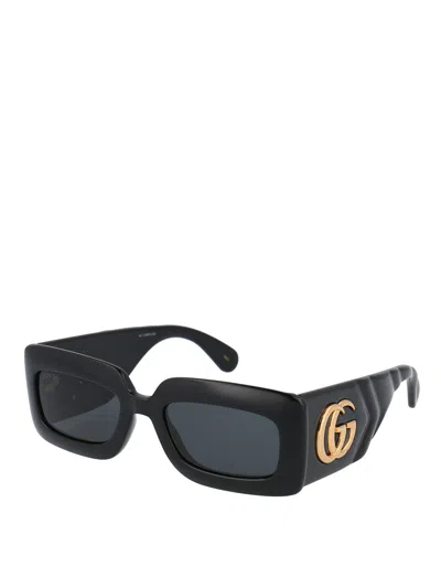 Gucci Square Sunglasses In Black