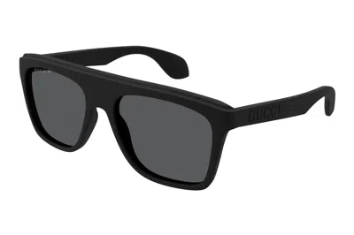 Pre-owned Gucci Square Sunglasses Black/grey (gg1570s-006)