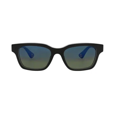 Pre-owned Gucci Square Sunglasses 'black/grey/blue' | Men's Size Onesize
