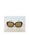 Gucci Square Sunglasses In Brown