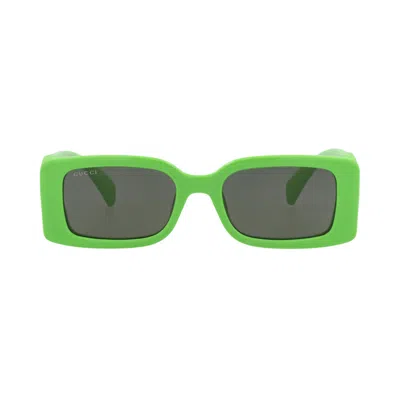 Pre-owned Gucci Square Sunglasses 'green/grey' | Women's Size Onesize