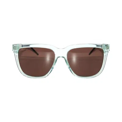 Pre-owned Gucci Square Sunglasses 'green/silver/brown' | Men's Size Onesize