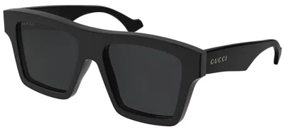 Pre-owned Gucci Square Sunglasses In Black (gg0962s/005/fr)
