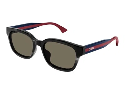 Pre-owned Gucci Square Sunglasses In Black (gg1872sk/004)