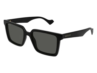 Pre-owned Gucci Square Sunglasses In Black Grey (gg1540s/001/55) In Gray