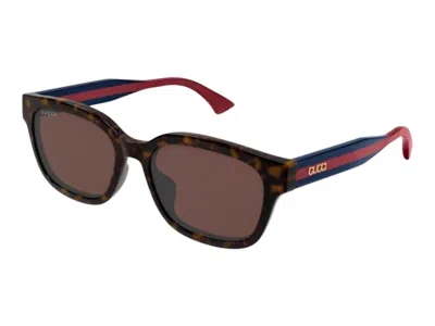 Pre-owned Gucci Square Sunglasses In Havana (gg1872sk/002)