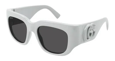 Pre-owned Gucci Square Sunglasses In Light Grey/grey (gg1545s/003)