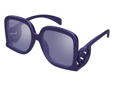 Pre-owned Gucci Square Sunglasses In Violet (gg1326s/006/58)