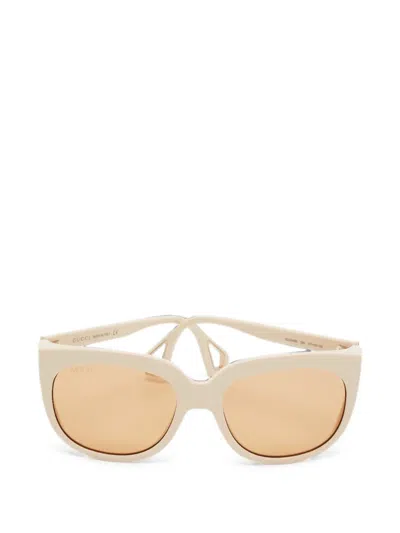 Pre-owned Gucci Square Sunglasses In Neutral