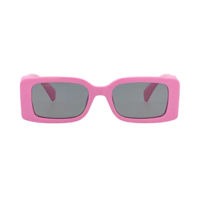 Pre-owned Gucci Square Sunglasses 'pink/grey' | Women's Size Onesize