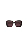 Gucci Square Sunglasses In Red
