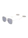 Gucci Square Sunglasses With Disco Ball Charms  Woman In Multicolor
