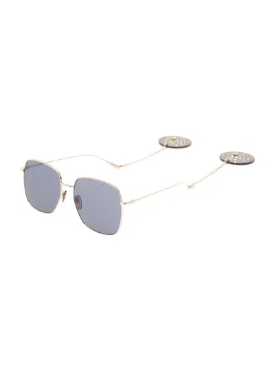 Gucci Square Sunglasses With Disco Ball Charms  Woman In Multicolor