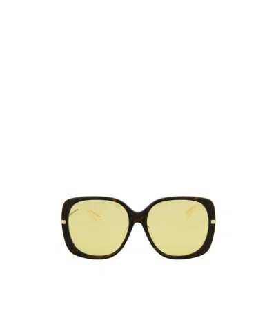 Gucci Square Sunglasses In Yellow