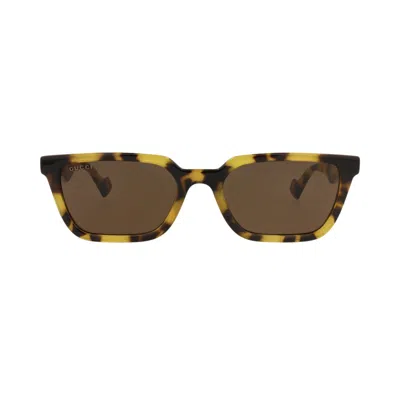 Pre-owned Gucci Square Sunglasses 'yellow/brown' | Men's Size Onesize