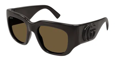 Pre-owned Gucci Square Sunglasses(gg1545s In Brown/brown (gg1545s/002)