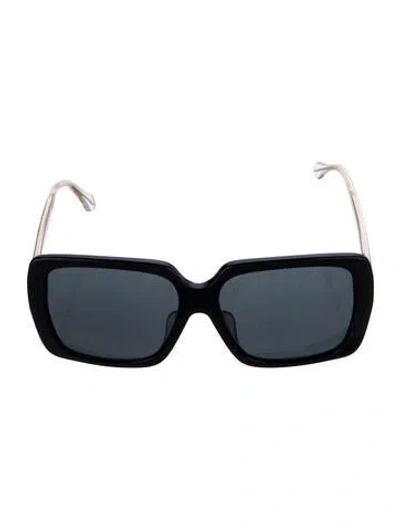 Pre-owned Gucci Square Tinted Sunglasses In Black