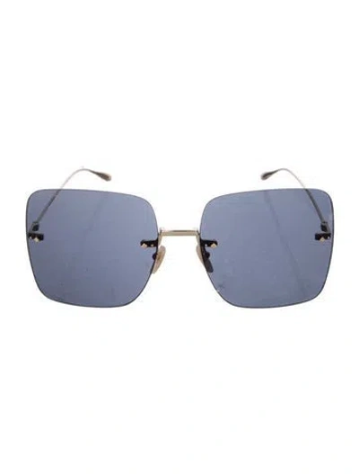 Pre-owned Gucci Square Tinted Sunglasses In Black
