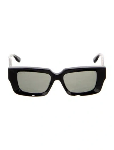 Pre-owned Gucci Square Tinted Sunglasses In Black