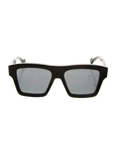Pre-owned Gucci Square Tinted Sunglasses In Black