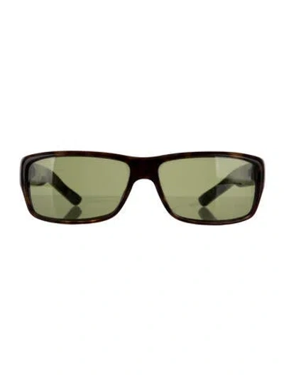 Pre-owned Gucci Square Tinted Sunglasses In Black