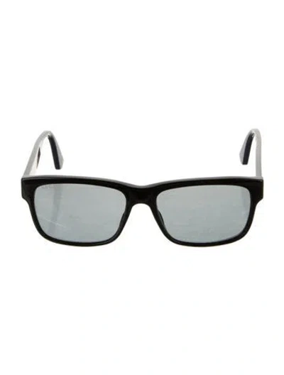 Pre-owned Gucci Square Tinted Sunglasses In Black