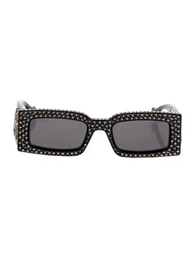 Pre-owned Gucci Square Tinted Sunglasses In Black