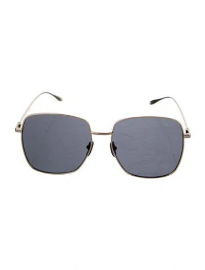 Pre-owned Gucci Square Tinted Sunglasses In Gold