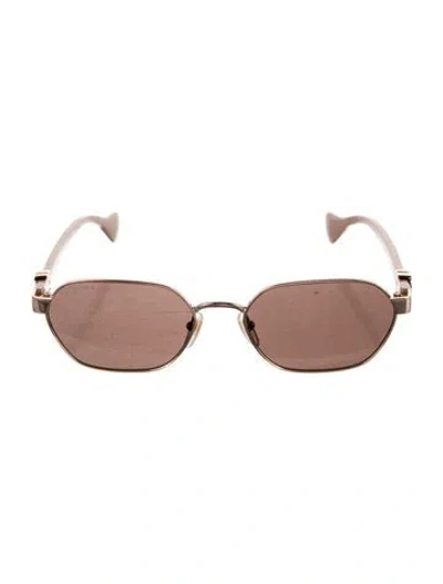 Pre-owned Gucci Square Tinted Sunglasses In Pink