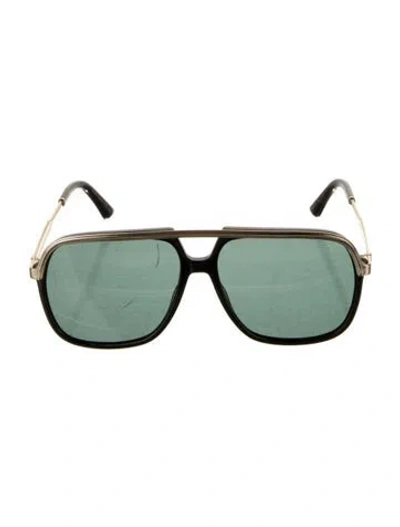 Pre-owned Gucci Square Tinted Sunglasses W/ Tags In Black