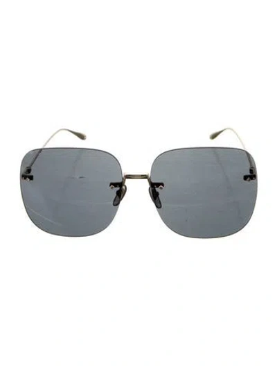 Pre-owned Gucci Square Tinted Sunglasses W/ Tags In Gold