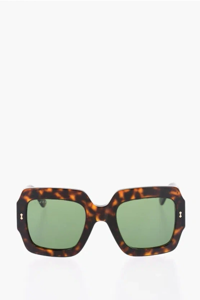 Gucci Oversized Tortoiseshell-frame Sunglasses In Brown